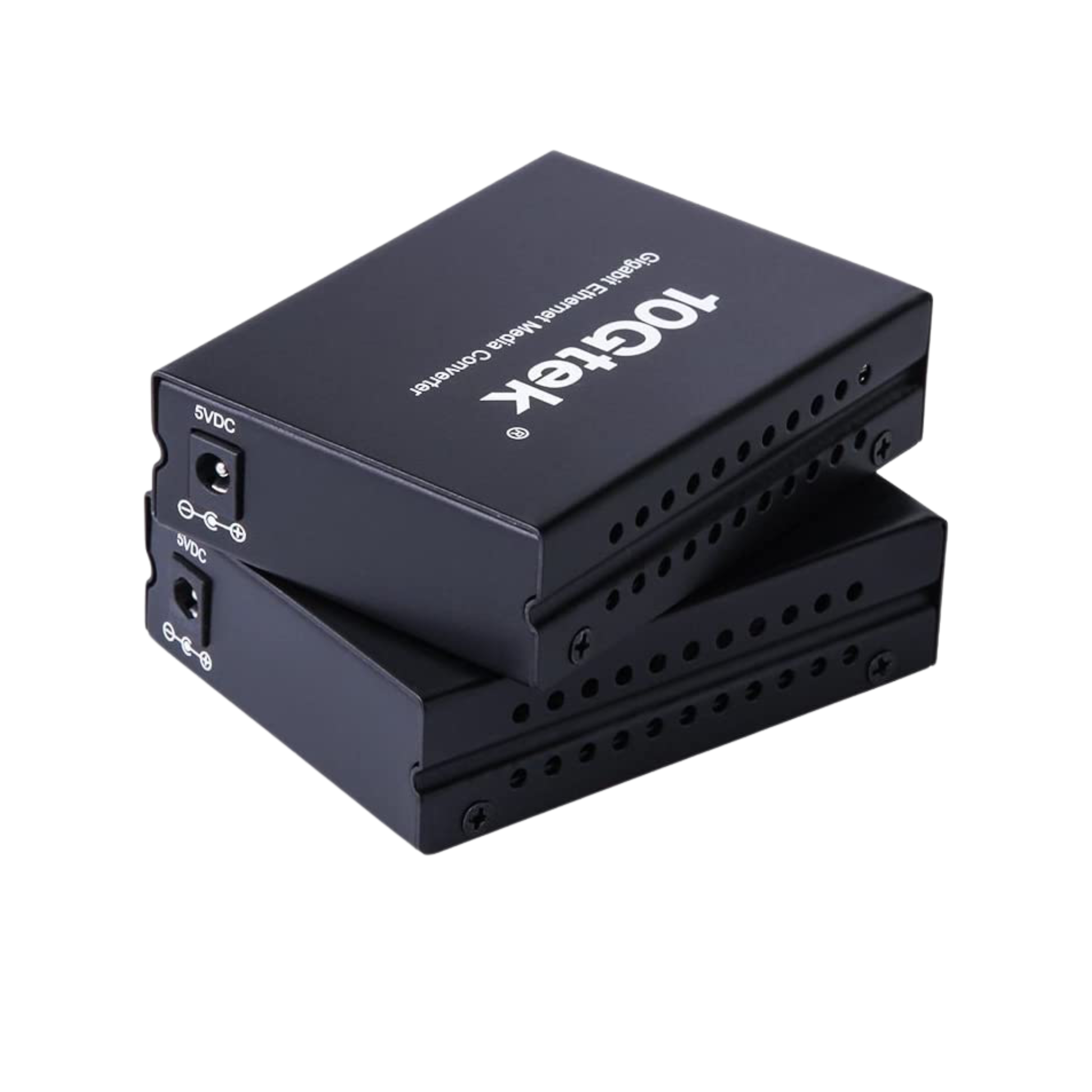 Gigabit Ethernet Fiber Media Converter Open SFP Slot (2 pack)