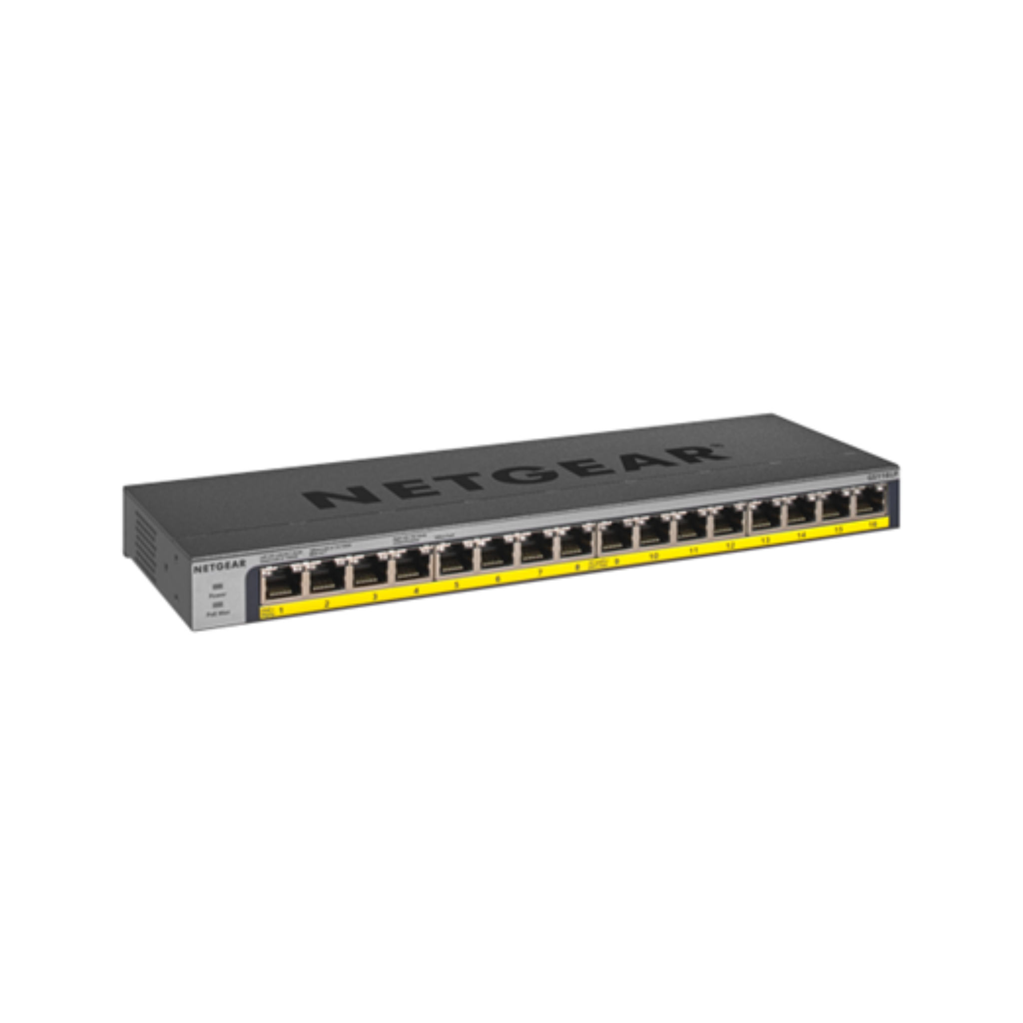 NETGEAR GS116LP ProSAFE FlexPoE 16-Port Unmanaged Rackmount Gigabit PoE+ Switch (76W)